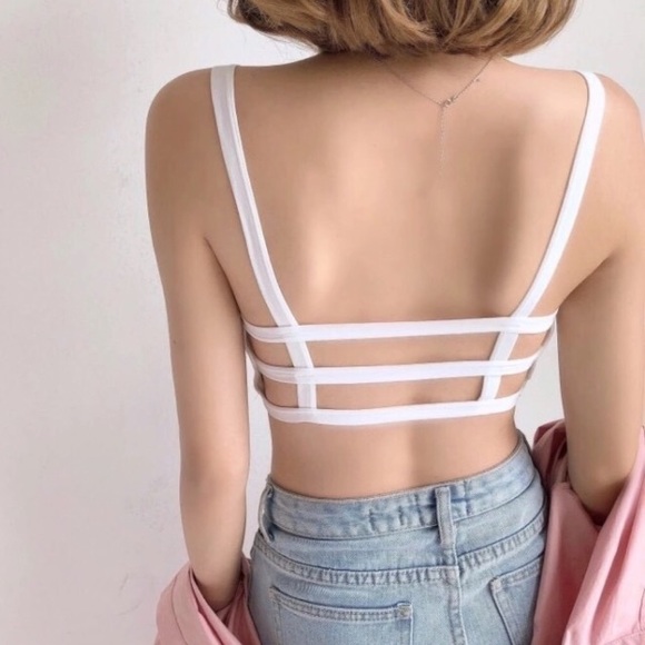 Strappy Back Caged Padded Bralette - Picture 2 of 4